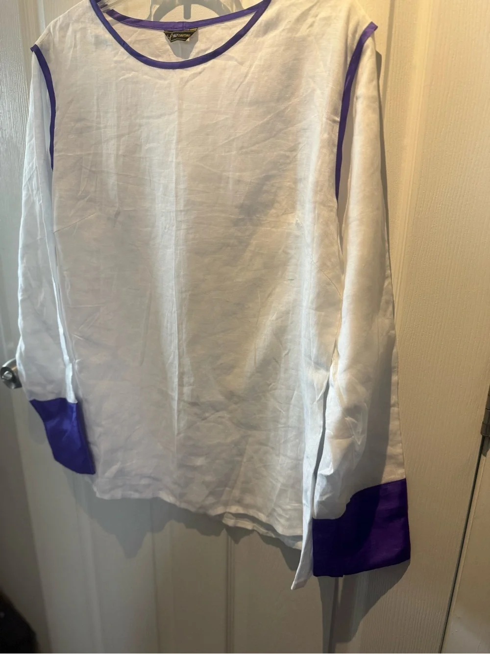 Yaly Couture Women's 100% Linen Japanese style sleeve M - Picture 3 of 7